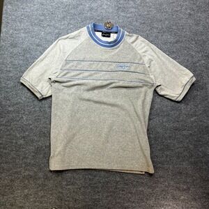 Sean John Cotton Blend T-Shirt Men's Heather Gray Short Raglan Sleeve - Large